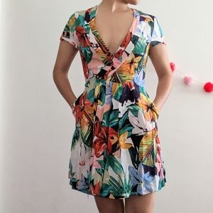 Floral Wrap dress